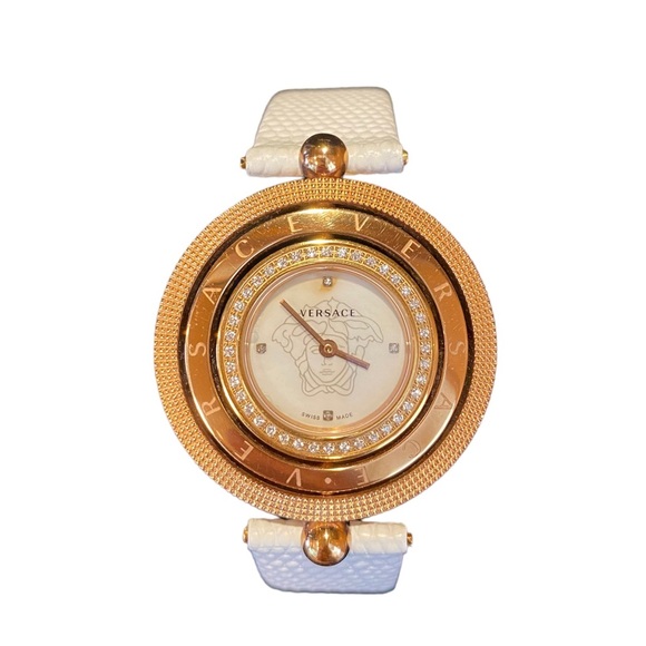 VERSACE EON Two Rings Mother of Pearl Diamond Watch 79Q81SD497 S002 - Picture 3 of 9